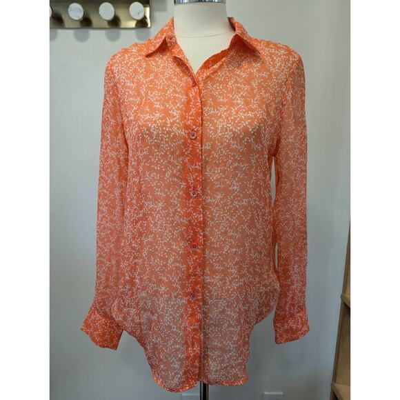 Equipment Femme Silk Button Down Blouse Womens Small - Picture 1 of 9